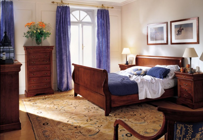 Manara - Letto e comodini collezione LUIGI FILIPPO