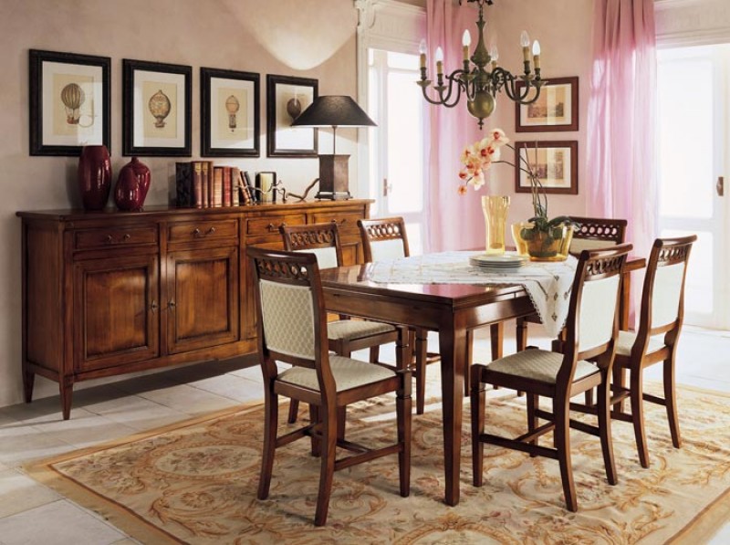 Manara - Credenza, tavolo e sedia collezione DIRETTORIO Dinner