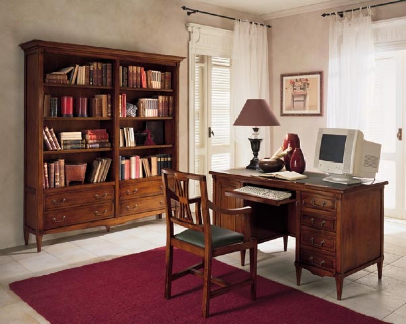 Manara - Libreria, scrivania e poltroncina collezione DIRETTORIO Day & Night