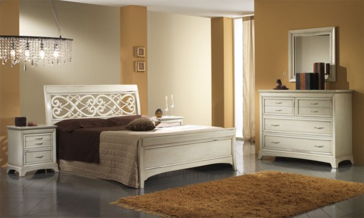 - Camera da letto collezione Four Season Notte finitura beige
