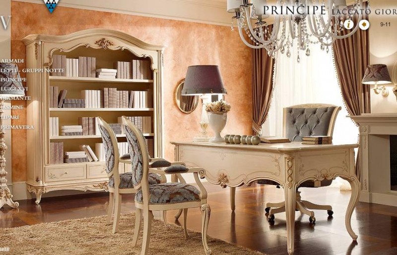 Valderamobili - Libreria e scrivania coll. Principe
