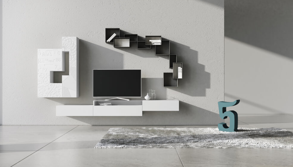 Voltan - Pareti Attrezzate Moderne Soggiorno